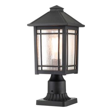 Quoizel Cedar Point QZ-CEDAR-POINT3-M-BK słupek stojący 1x60W/E27  IP44