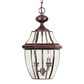 Quoizel Newbury QZ-NEWBURY8-L-AC lampa wisząca 2x60W/E14 IP23 