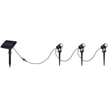 Trio OBIDOS HYBRID R83256332 reflektor ogrodowy 3x0.5w/led 35lm 4000k ip44