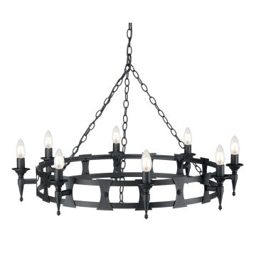 Elstead Lighting SAXON SAX8 BLK żyrandol 8x60W/E14 