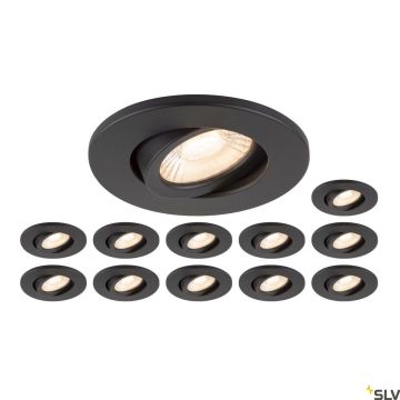 SLV UNIVERSAL DOWNLIGHT 1007273 downlight wpuszczany 1x8W/LED 2700K|3000K|4000K|6500K IP20