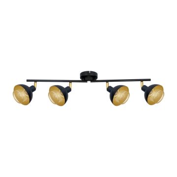 Italux Savio SPL-27357-4-BK-GD spot 4x40W/E14 IP20