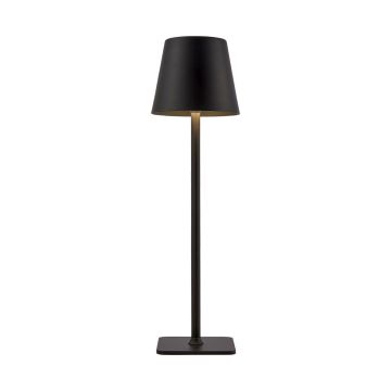 Italux Atlis TB-2821-BK lampka stołowa 1x5W/LED 3000K-6500K IP54