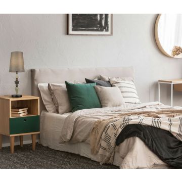 Italux Nerom TB-22374A-BK lampka stołowa 1x60W/E27 IP20