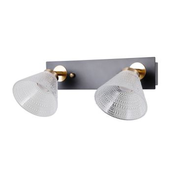 Italux Orella WL-34393-2-BK-HBR kinkiet 2x8W/LED 466lm 3000K IP20