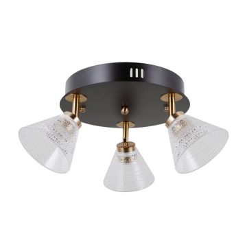 Italux Orella WL-34393-3R-BK-HBR spot 3x12W/LED 750lm 3000K IP20