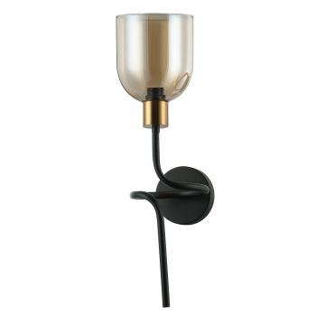 Italux Servio WL-66892-1A-BK-AMB kinkiet 1x40W/E14 IP20 