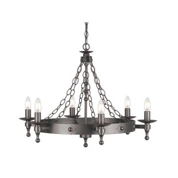 Elstead Lighting WARWICK WR6 GRAPHITE żyrandol 6x60W/E14 