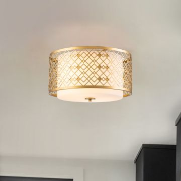 Elstead Lighting Ziggy ZIGGY-F-M-LG plafon 2x60W/E27  