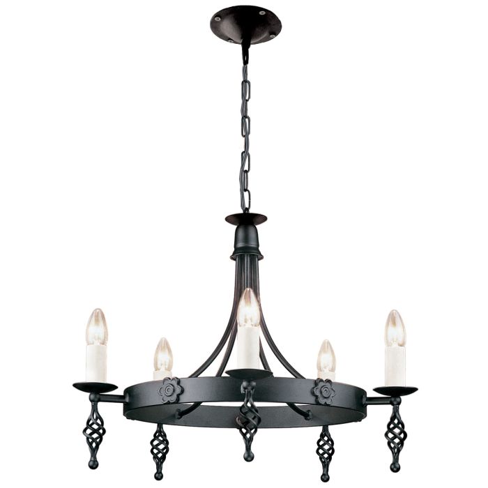 Elstead Lighting-BELFRY-BY5-BLACK-ELSBY5-BLACK