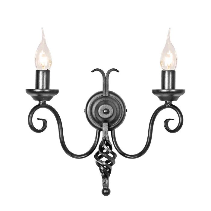 Elstead Lighting-HARLECH-HR2A-BLACK-ELSHR2A-BLACK
