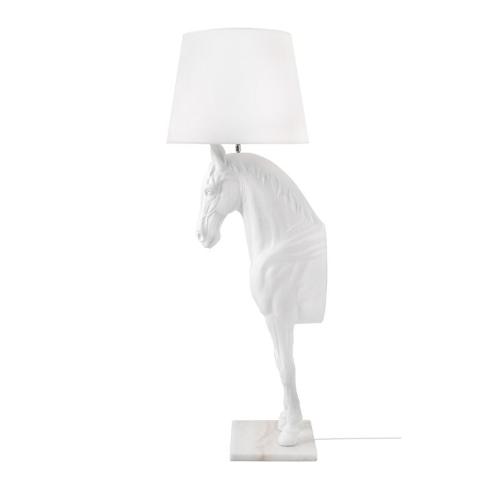King Home-KOŃ HORSE STAND S-JB001S.WHITE-KNGJB001S.WHITE