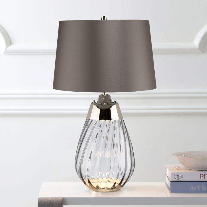 Elstead Lighting-LENA SMALL-LENA-TL-S-SMOKE-ELSLENA-TL-S-SMOKE