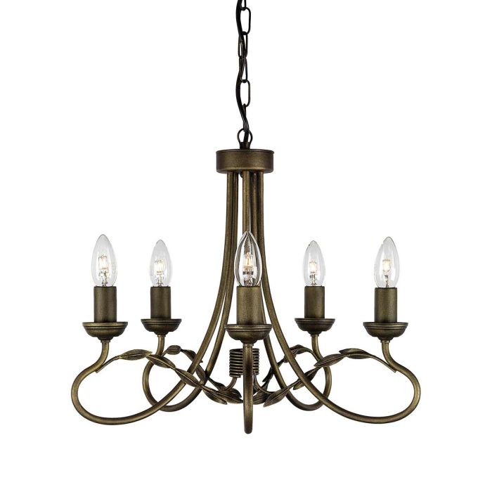 Elstead Lighting-OLIVIA-OV5-BLK-GOLD-ELSOV5-BLK-GOLD