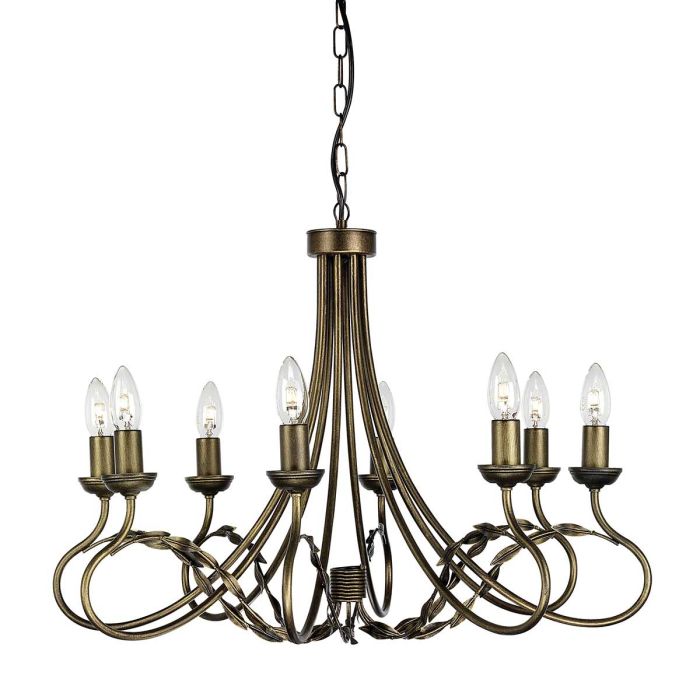 Elstead Lighting-OLIVIA-OV8-BLK-GOLD-ELSOV8-BLK-GOLD